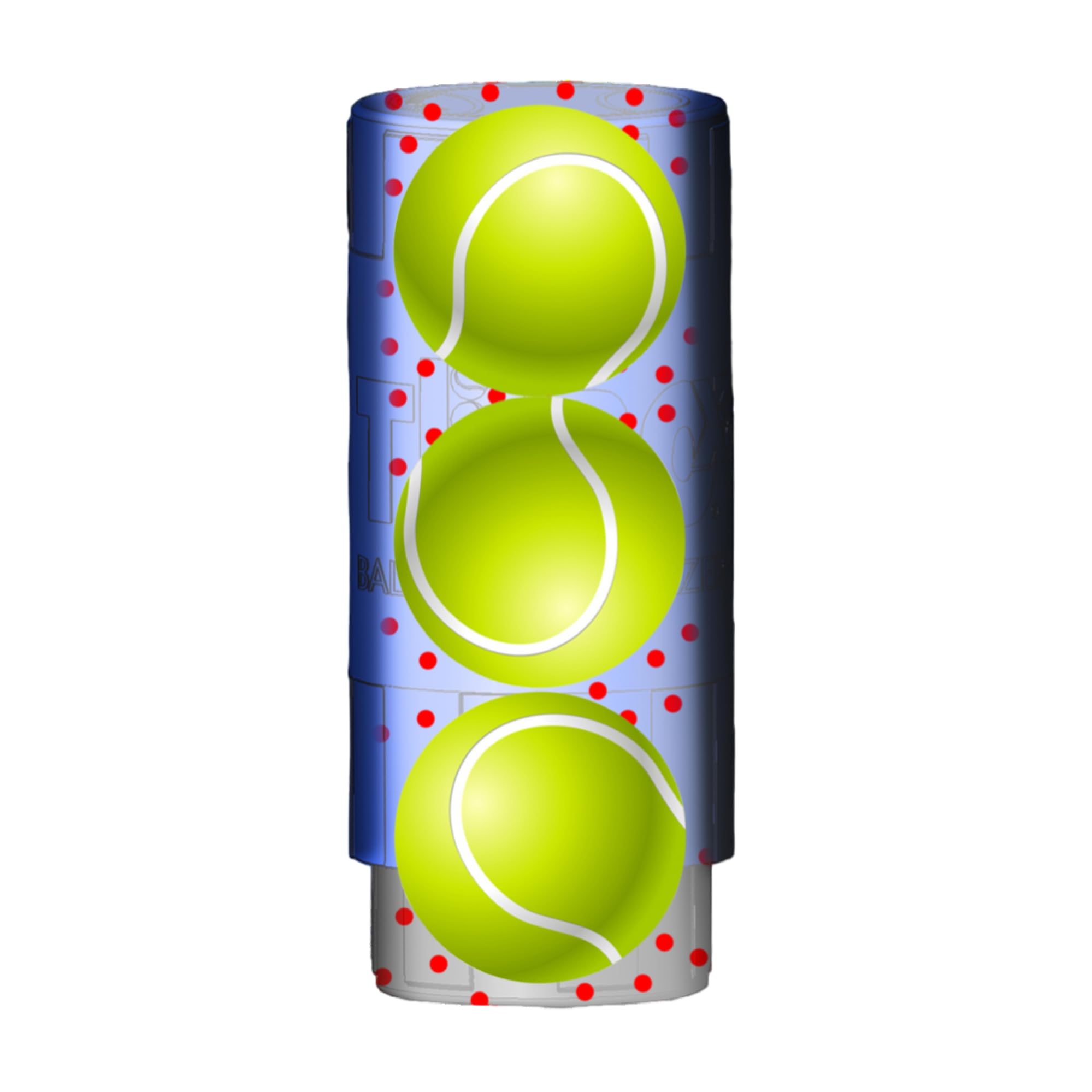 TUBOPLUS X3 Pressurisateur de Balles de Padel et Tennis | Boîte Hermétique | Capacité 3 Balles
