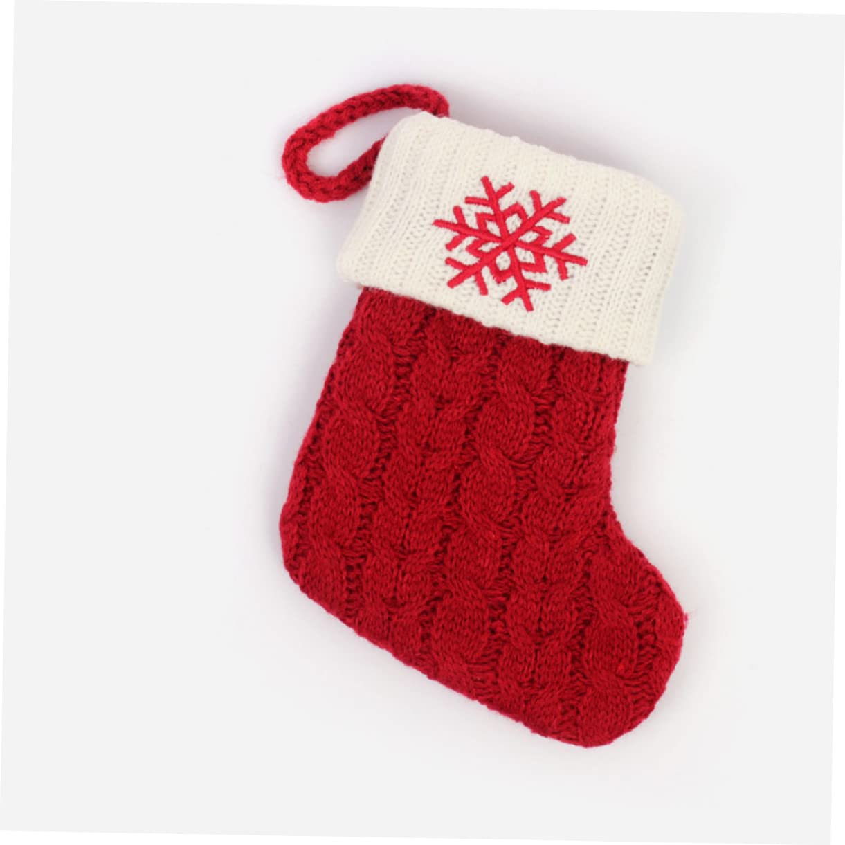 Zerodeko 4 Pezzi Calzini per Albero di Natale Figurine Vacanza Babbo Natale Sacchettini Bomboniere Calza Natalizia del Festival Sacchetto Dell'albero di Natale Calza Festiva Cotone