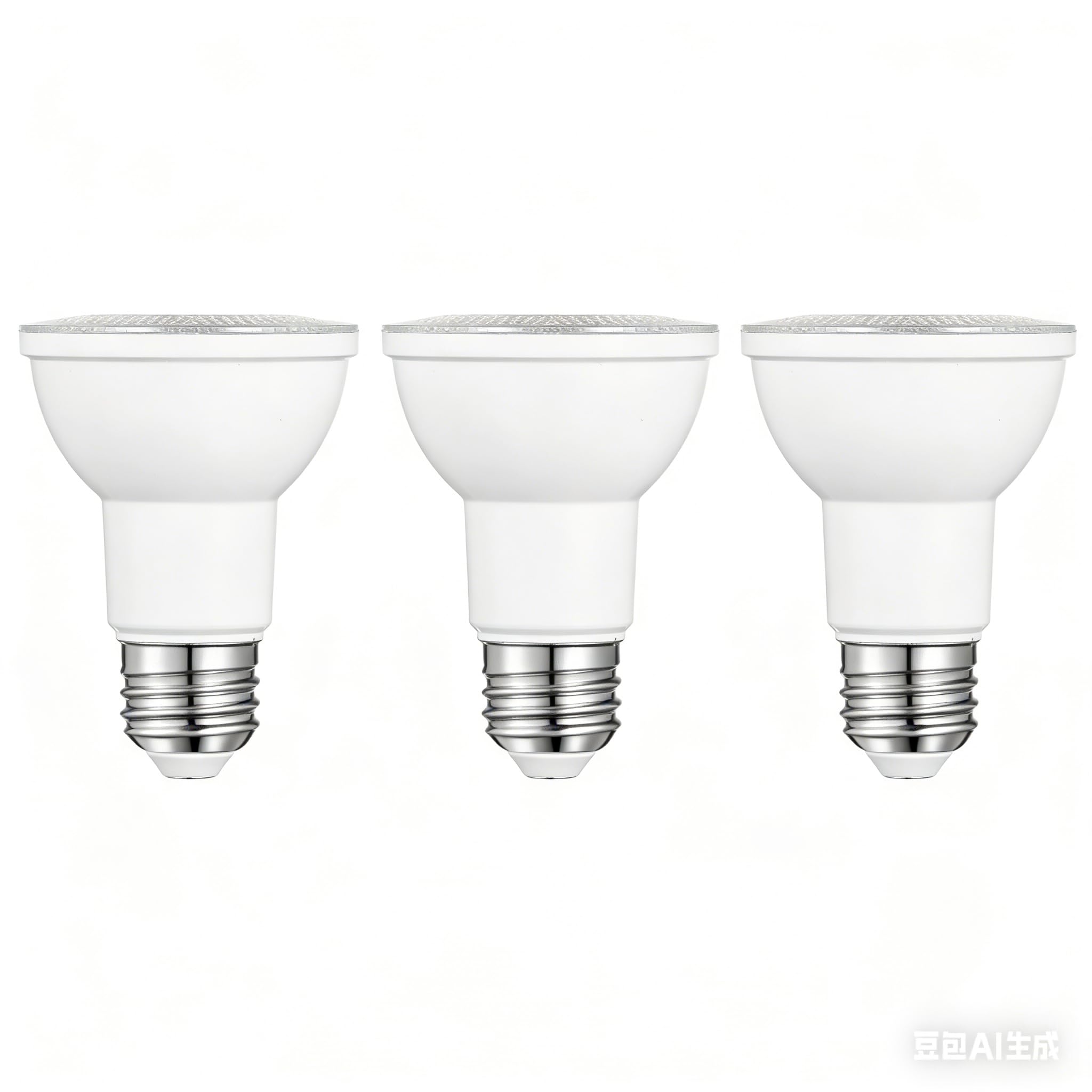 yayutelight 3-Pack PAR20 E27 Bulb, Daylight White 6000K 7W (Equivalent to 50W) Dimmable LED Light Bulb, PAR20 Energy Saving Light Bulbs