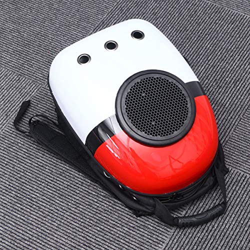 Mochila para transporte de animais de estimação Tehaux com cápsula espacial e 9 saídas de ar para ga