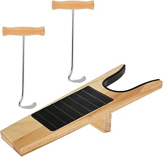 3 Pieces Wooden Boot Jack Boot Remover Hooks for Work/Cowboy Boots, Indoor Outdoor Wood