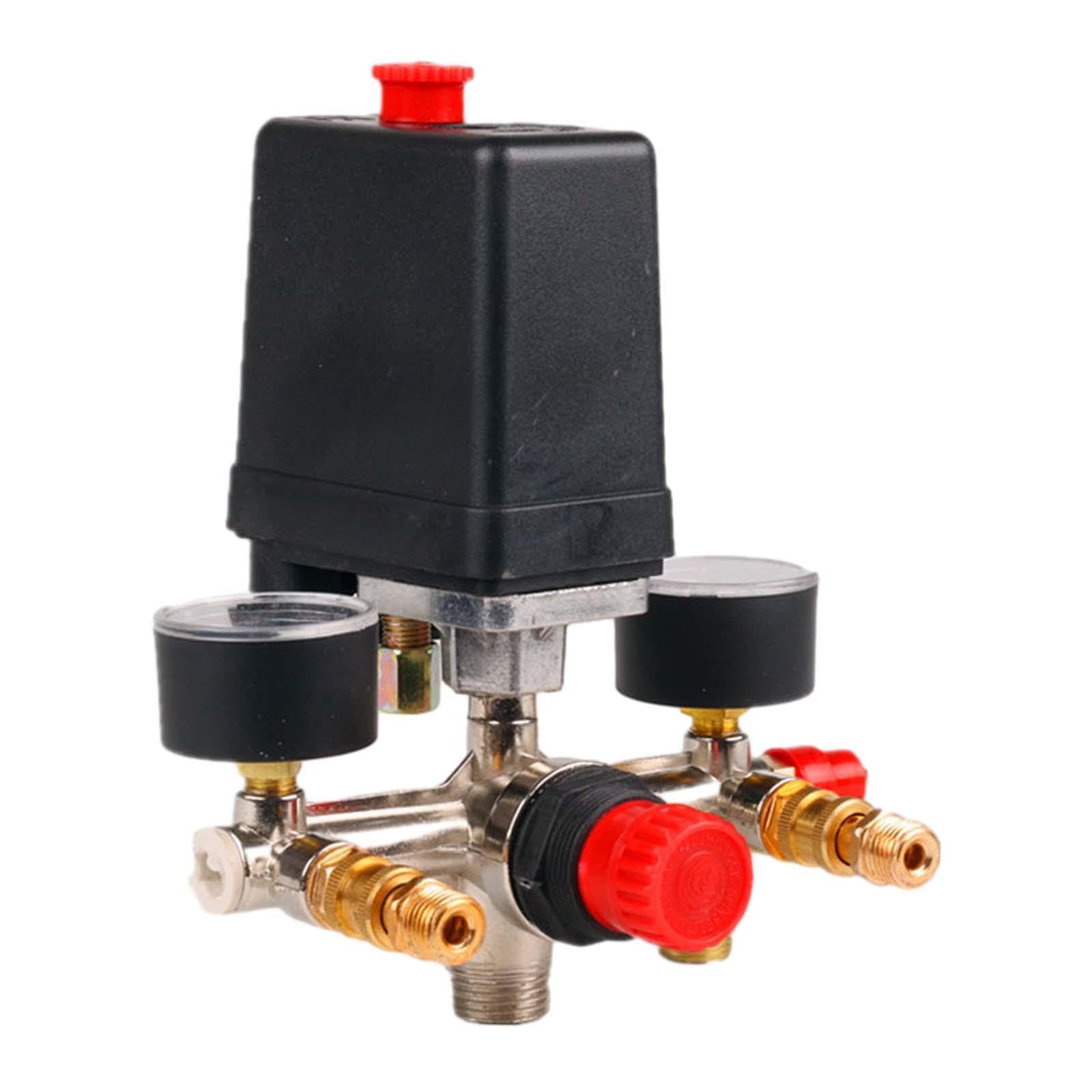 Fenteer Interruptor de Presión para Compresor de Aire Neumático, Accesorio Reductor de Fácil Instalación.