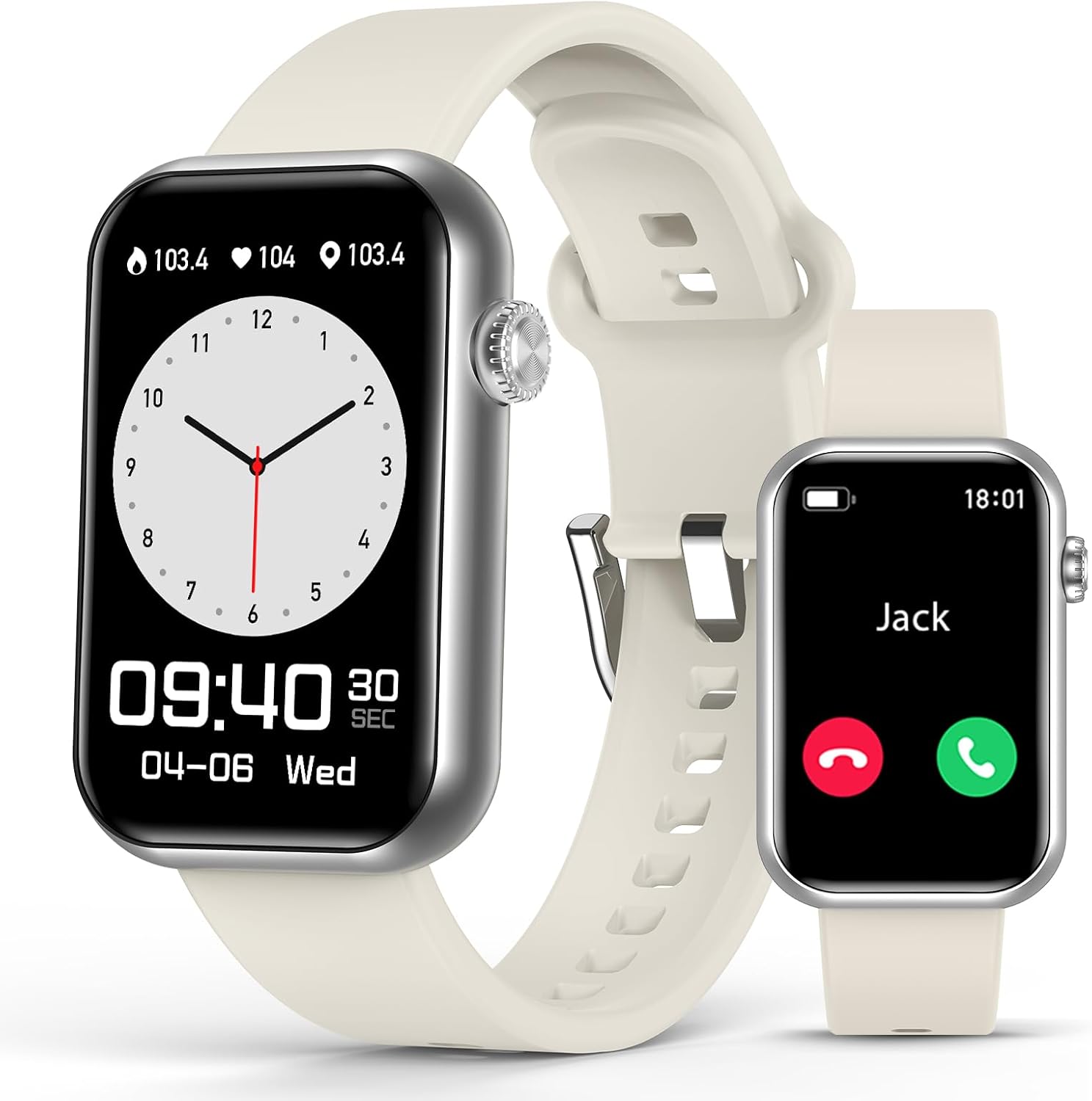 Smart Watch Fitness Tracker (Answer/Make Calls), 24/7...