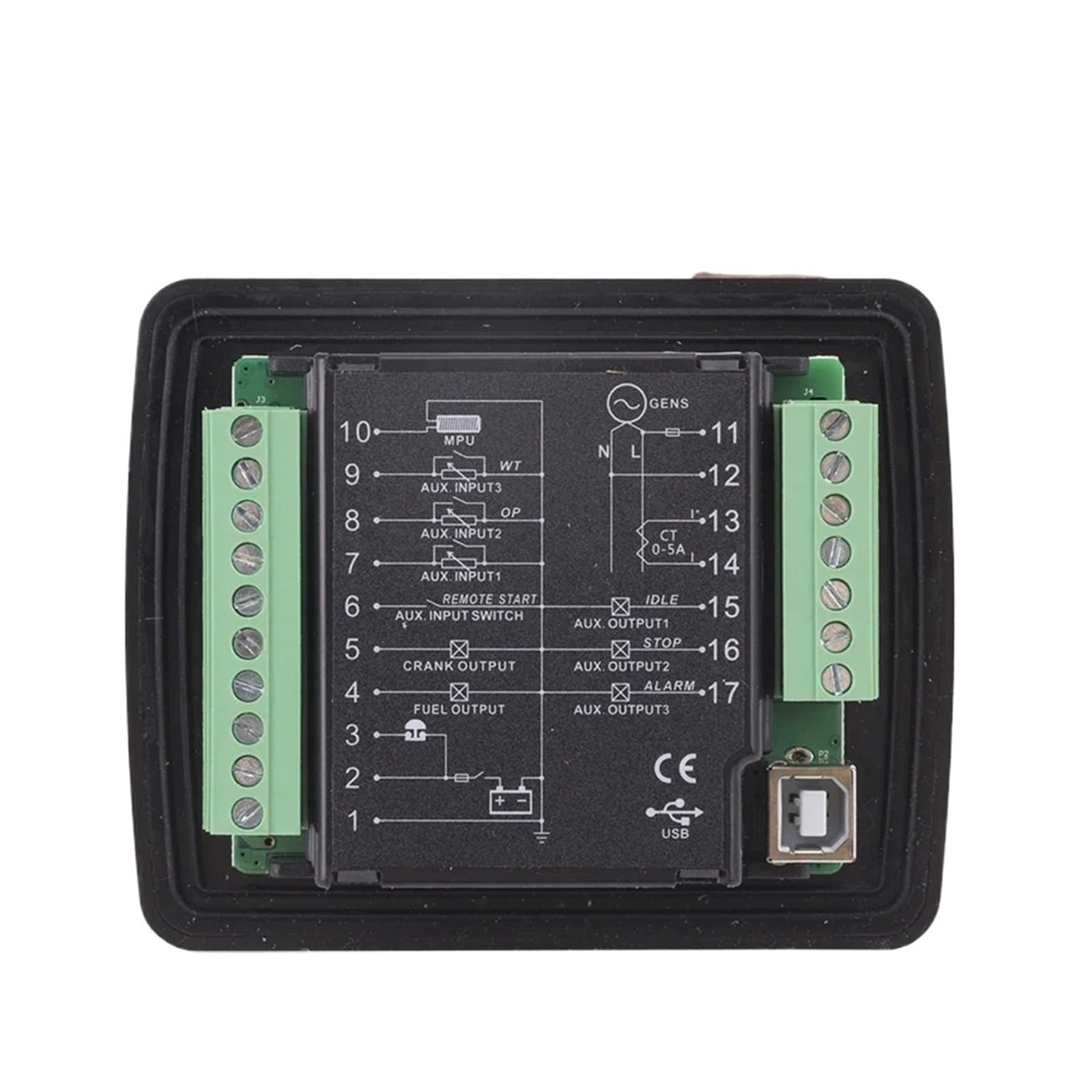 Moduł sterujący generatorem DC30D, mały panel sterowania agregatem prądotwórczym z programowalnym interfejsem USB, części generatora