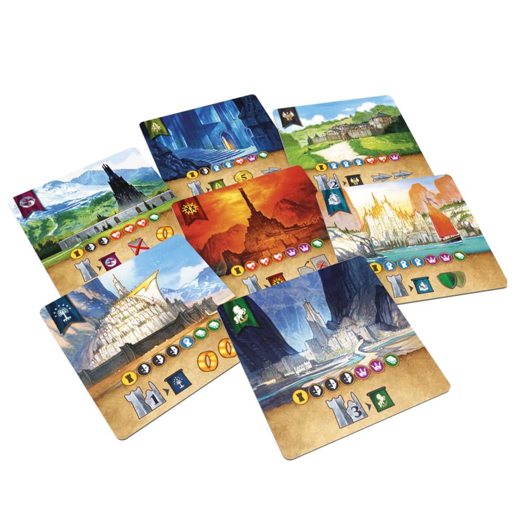 Asmodee El Señor de los Anillos: Duelo por la Tierra Media, Épico Juego de Estrategia para 2 Jugadores por Bauza y Cathala, A Partir de 10 Años, Para 2 o mas Jugadores, 30 Minutos por Partida, Español