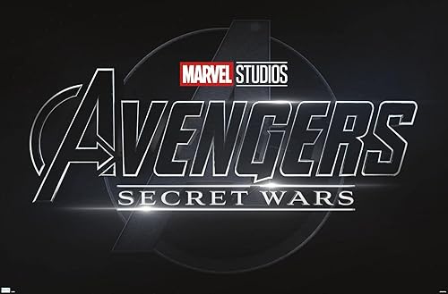 Vista 7 de Trends International Marvel Avengers: Secret Wars - Póster de pared con logotipo Versión enmarcada Barnwood