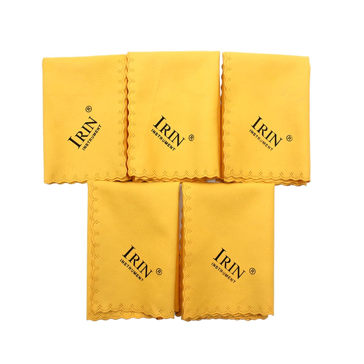 Alnicov 5PCS Polishing Cleaning Cloth,for Musical Instrument Guitar Violin Piano Clarinet Trumpet Sax