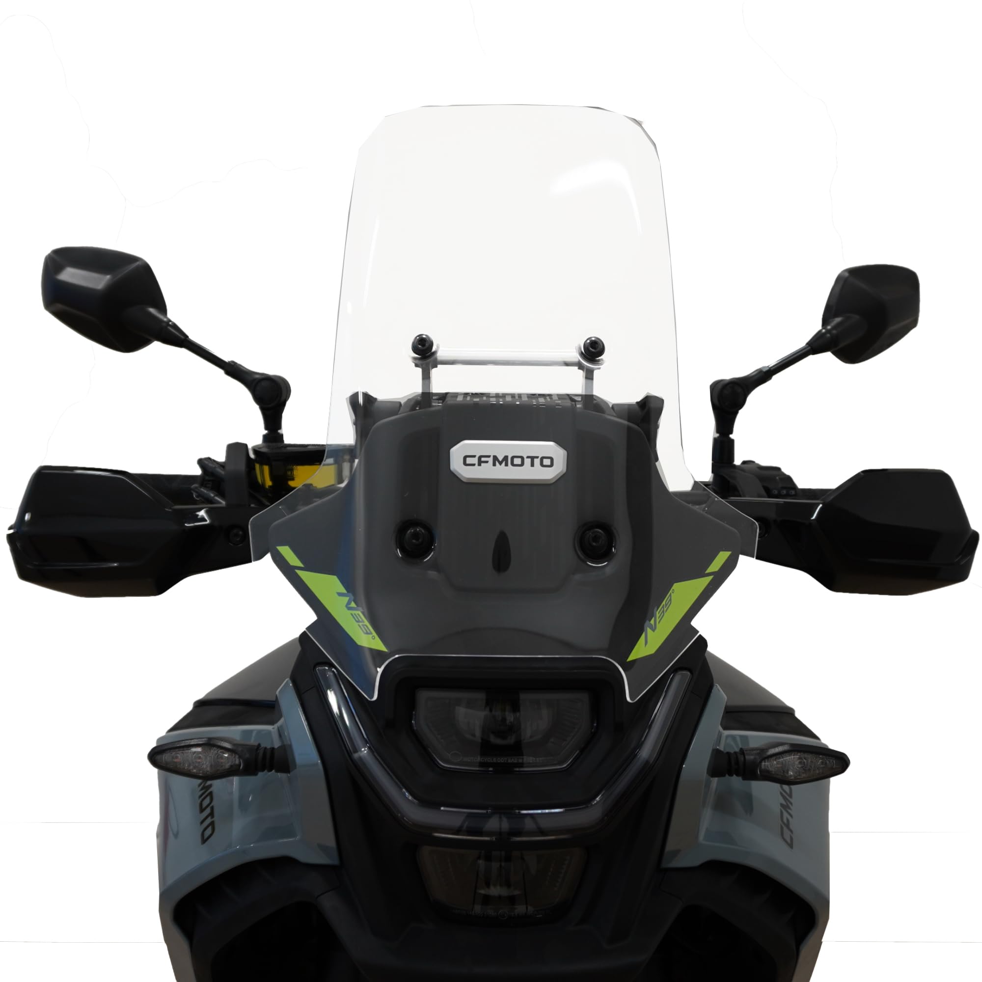 Cupolino Parabrezza Plexiglass JD9 Trasparente TOURING Compatibile con CF MOTO MT 450 2023-2026