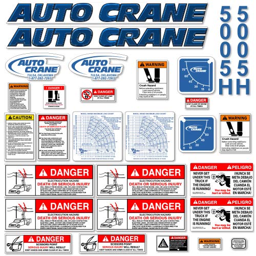 Automotive Decal Kit for 5005EH Series Cranes Auto Crane 360809000