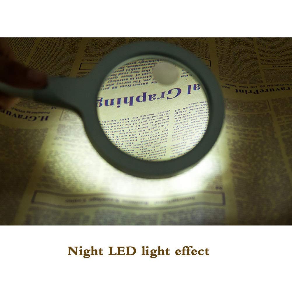 Lente d'ingrandimento illuminata 10x Hd Lens per l'identificazione della misurazione della scala Cilindro Wenwan Ingrandimento Identificazione dei gioielli Orologi Fai da te Artigianato Intaglio e rip