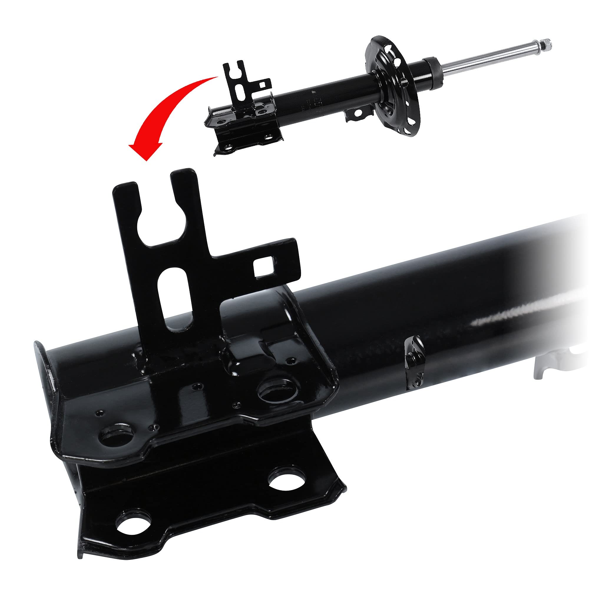 ATEC Germany 2x ammortizzatore a pressione a gas, incluso supporto e kit di protezione dalla polvere, compatibile con OPEL ASTRA H (A04), ZAFIRA/ZAFIRA FAMILY B (A05)