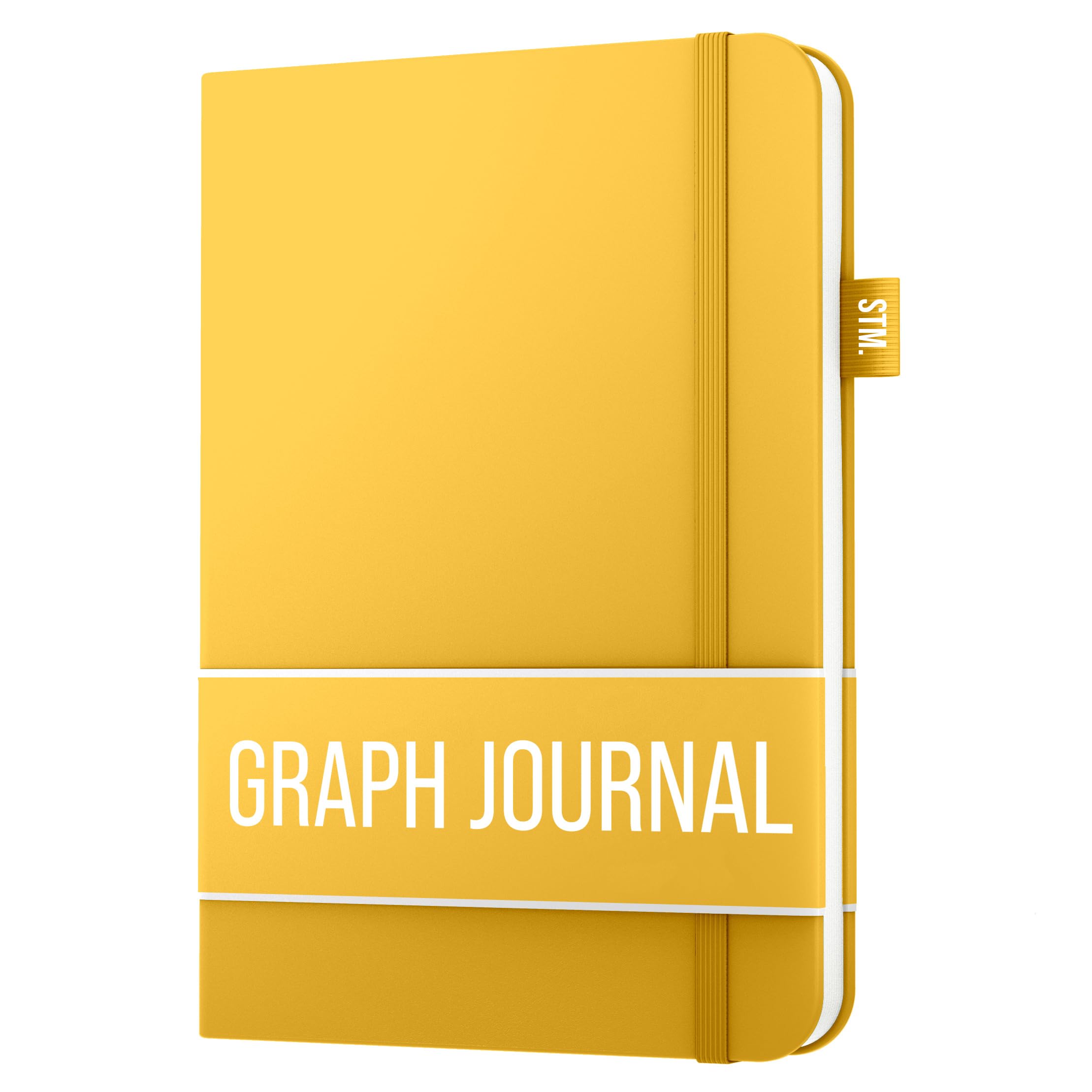 Graph paper Notebook for writing | 150 pages A5 Squared notebook, 120gsm Thick Paper with Sticky Notes, pen holder, band, (V) leather hard cover| Scribbles That Matter graph notebook, 5.75x8.2 inches
