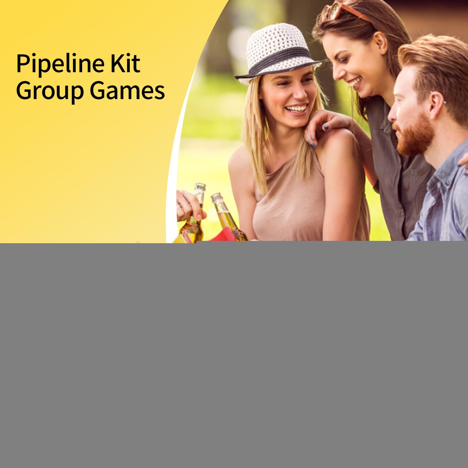 Teambuilding-Spiele – Teambuilding-Pipeline-Kit | Familienpartyspiele | Gruppenaktivitätsausrüstung für Führungsworkshops | Jugendliche Erwachsene Fachkräfte | Veranstaltungsplaner, Projektmanager, un