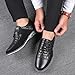 Fashion Style Men's Breathable Comfortable Business Lace Up Leisure Solid Color Leather Shoes All Shoes for Men (Black, 11)