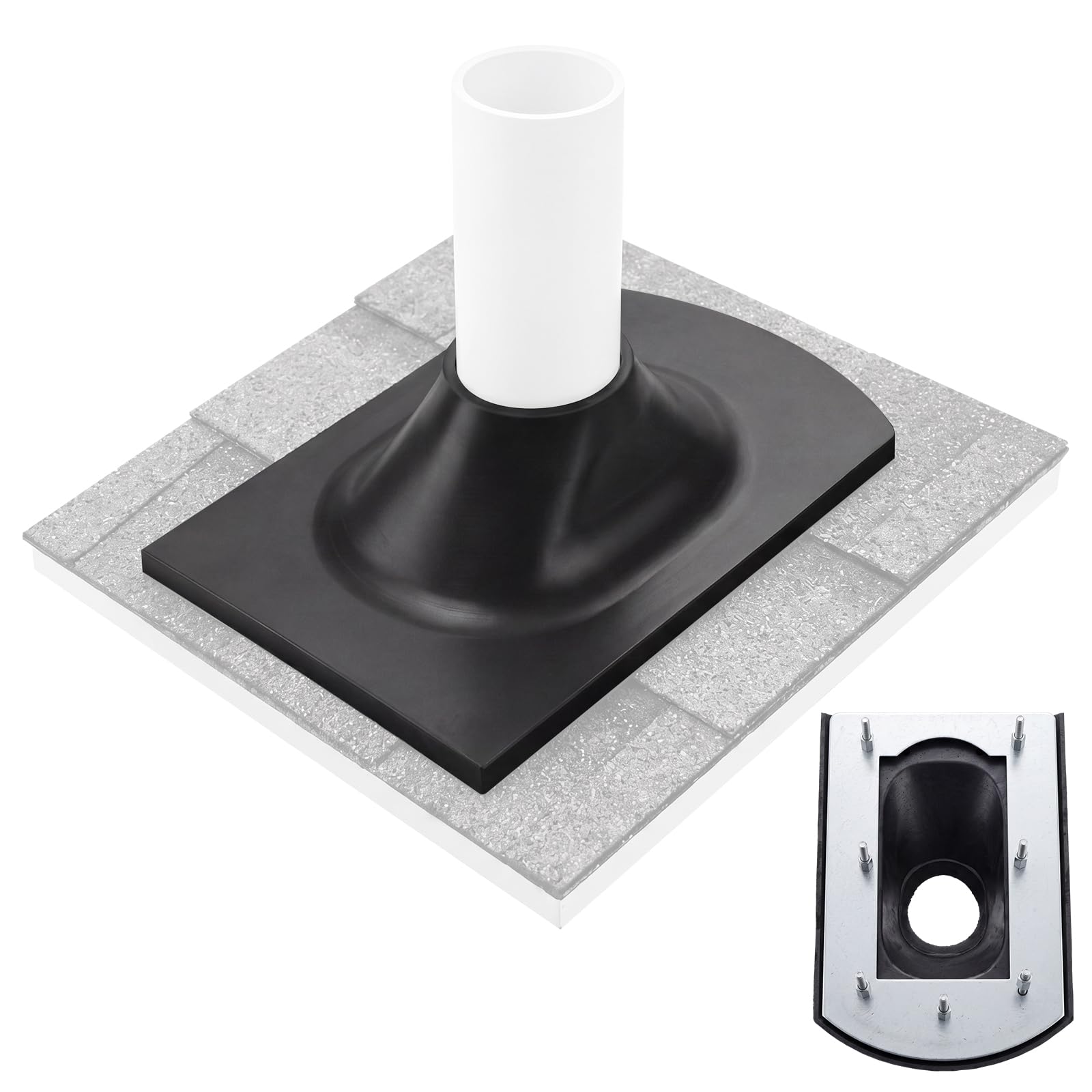 Kit clignotant de tuyau Frienda étanchéité EPDM et aluminium pose intérieure