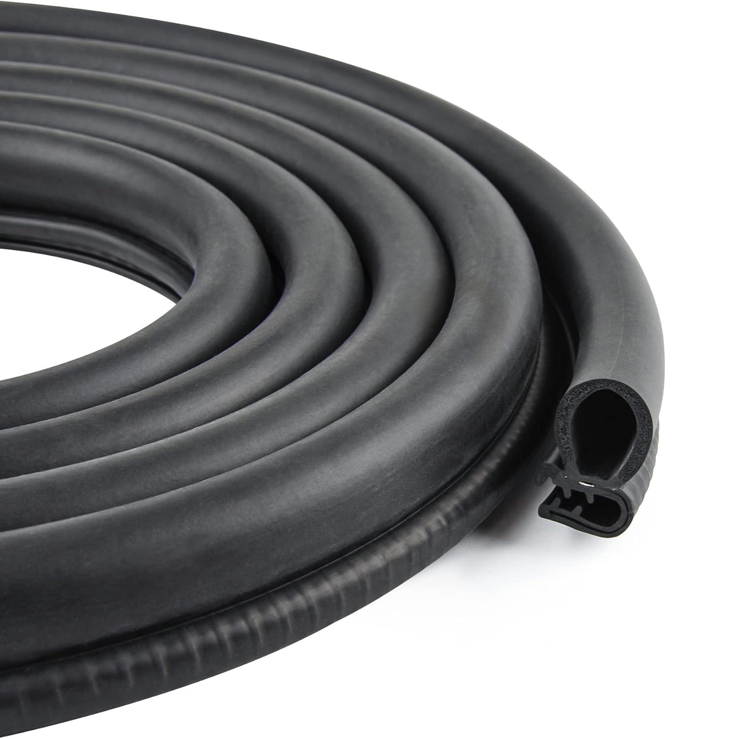 Rubber Seal Strip 5M Car Door Seal Strip U Shape Door Weather Stripping Universal Automotive Door Seal Strip (Side Bulb)