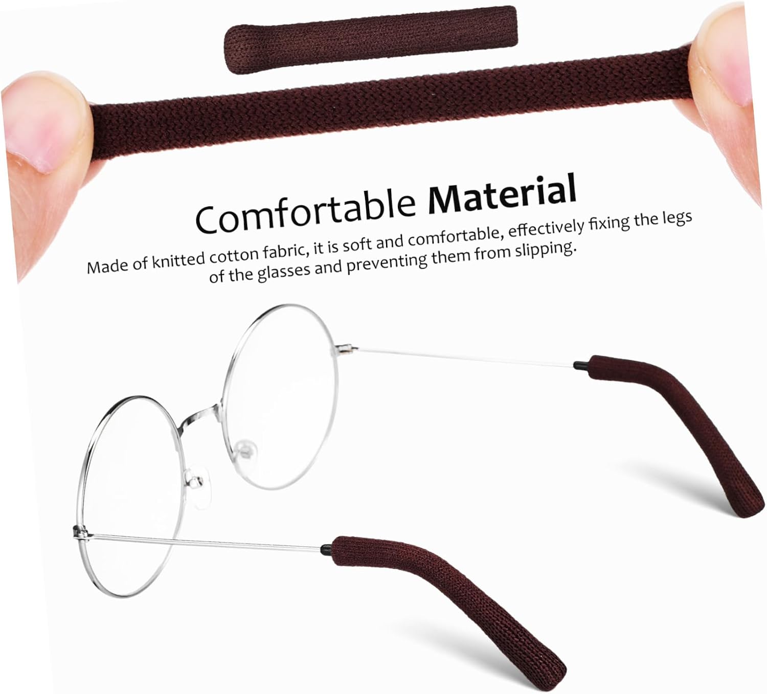 ULTECHNOVO 6 Pairs Glasses Holder Eyeglasses Glasses Ear Grips Non Slip Anti Slip Glasses Ear Pads for Glasses