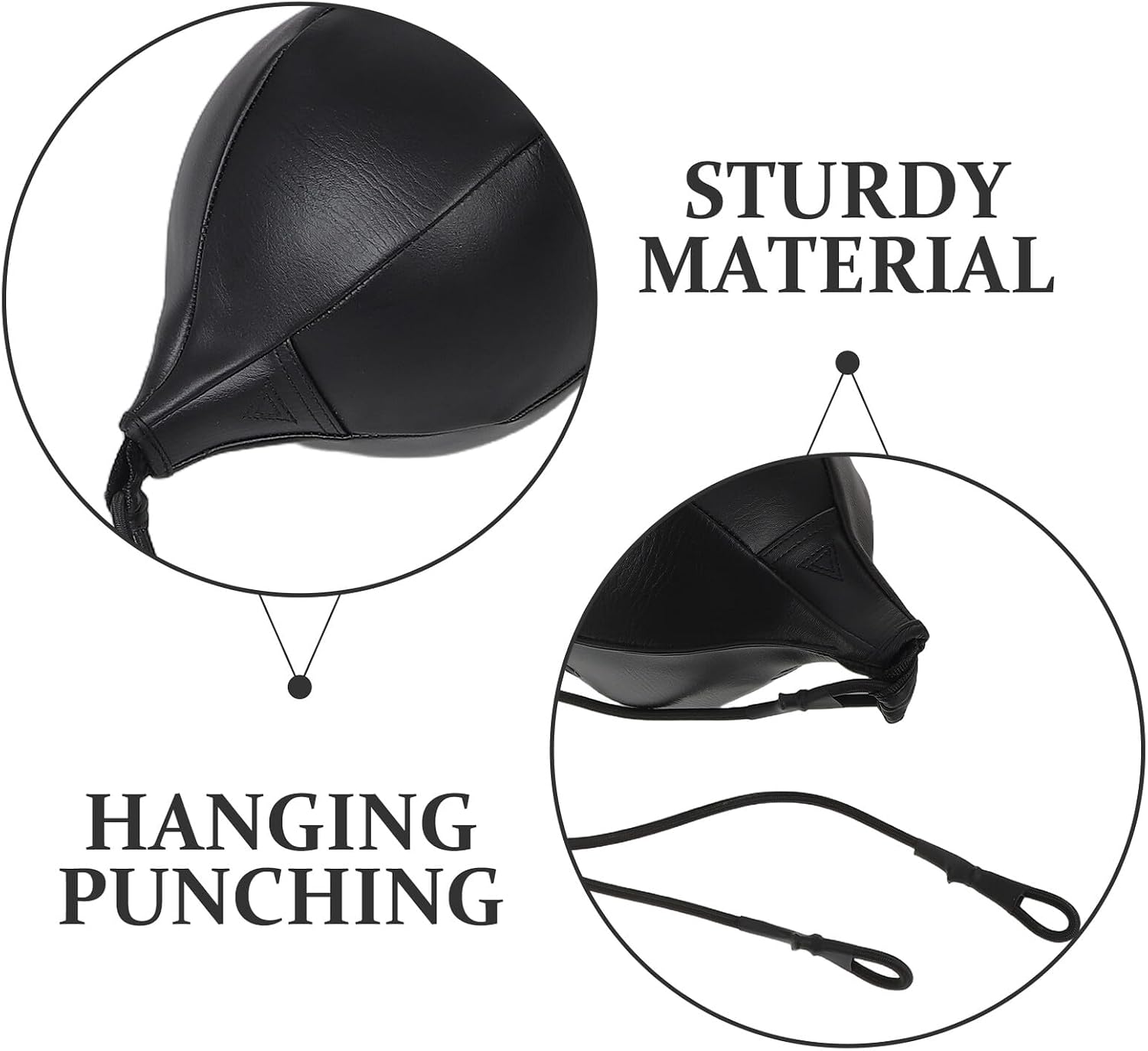 Boxing Speed Training Ball Double-end Hanging Pu Reaction Ball Set with Pump and Hook for Home Boxing Gym Coordination and Reflex Training