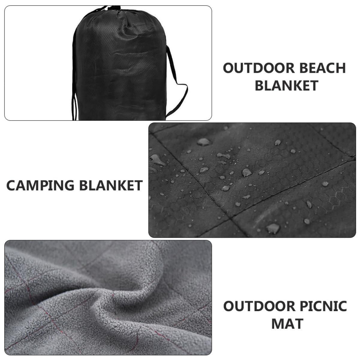 BESTonZON Manta Plegable para Siesta Aislamiento Térmico y Protección Agua para Playa y Parque