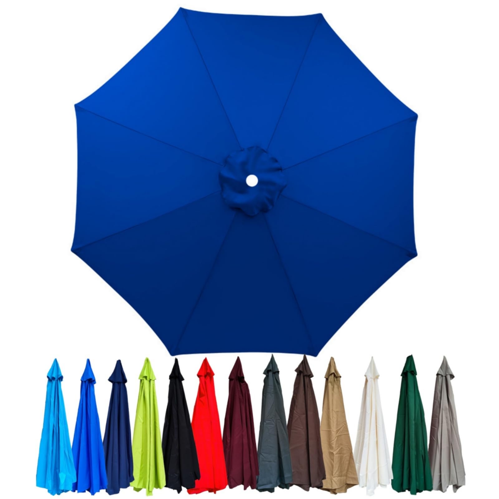 Replacement Canopy for 2.0/2.3/2.5/2.7m/3.0m Cantilever Umbrella with 6/8 Ribs for Yard Garden Beach