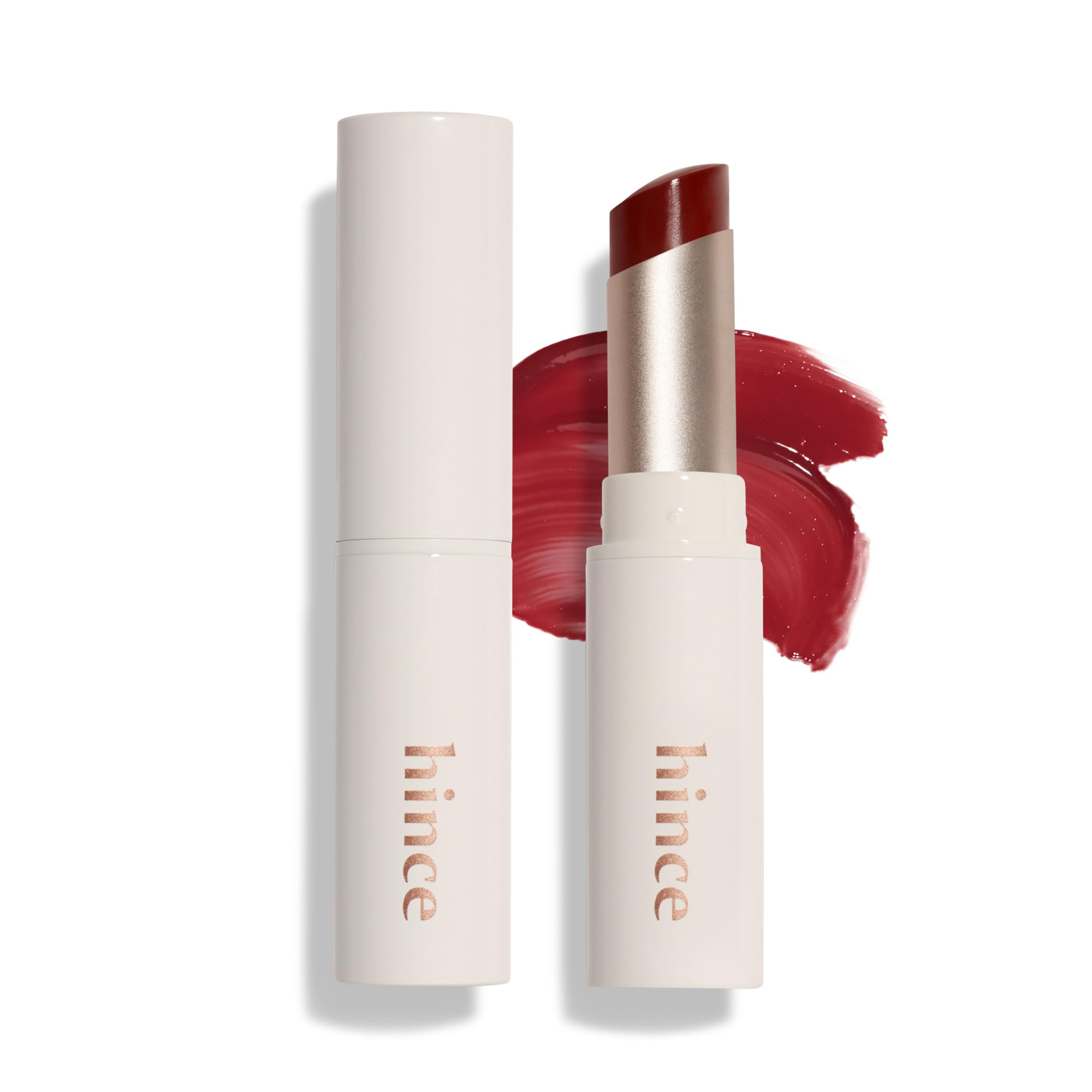 HINCE Mood Enhancer Lip Glow, Moisturizing Lip Balm with Shea Butter & Sweet Almond, Non-Sticky and Long-lasting Tinted Lip Tint with Buttery Balm Texture for Neutral Color 0.2oz. (1, IMPASSIONED, 05)