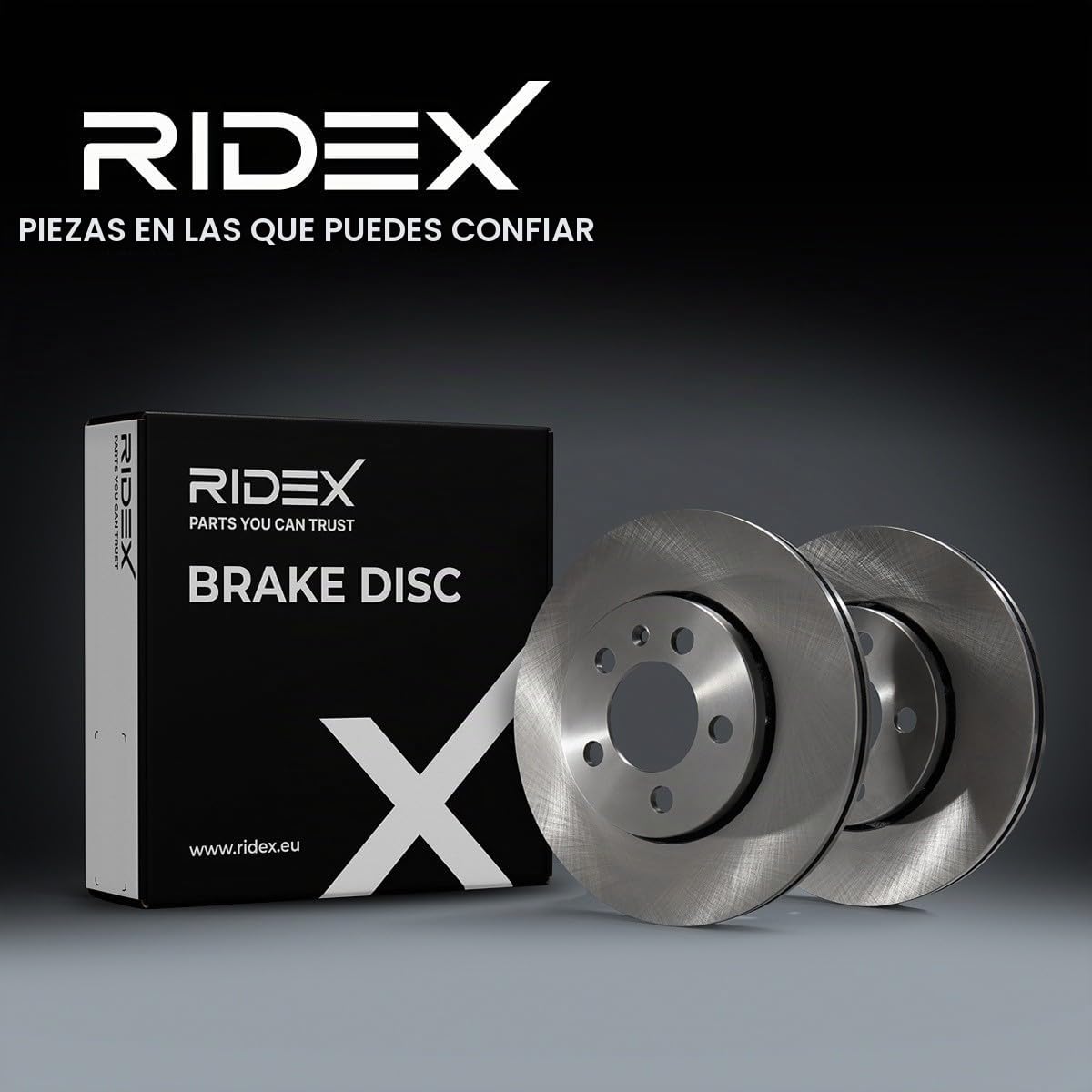 RIDEX 82B0251 2x Disco de freno Delantero sin tornillos Compatible con KIA CEE`D Sportswagon JD