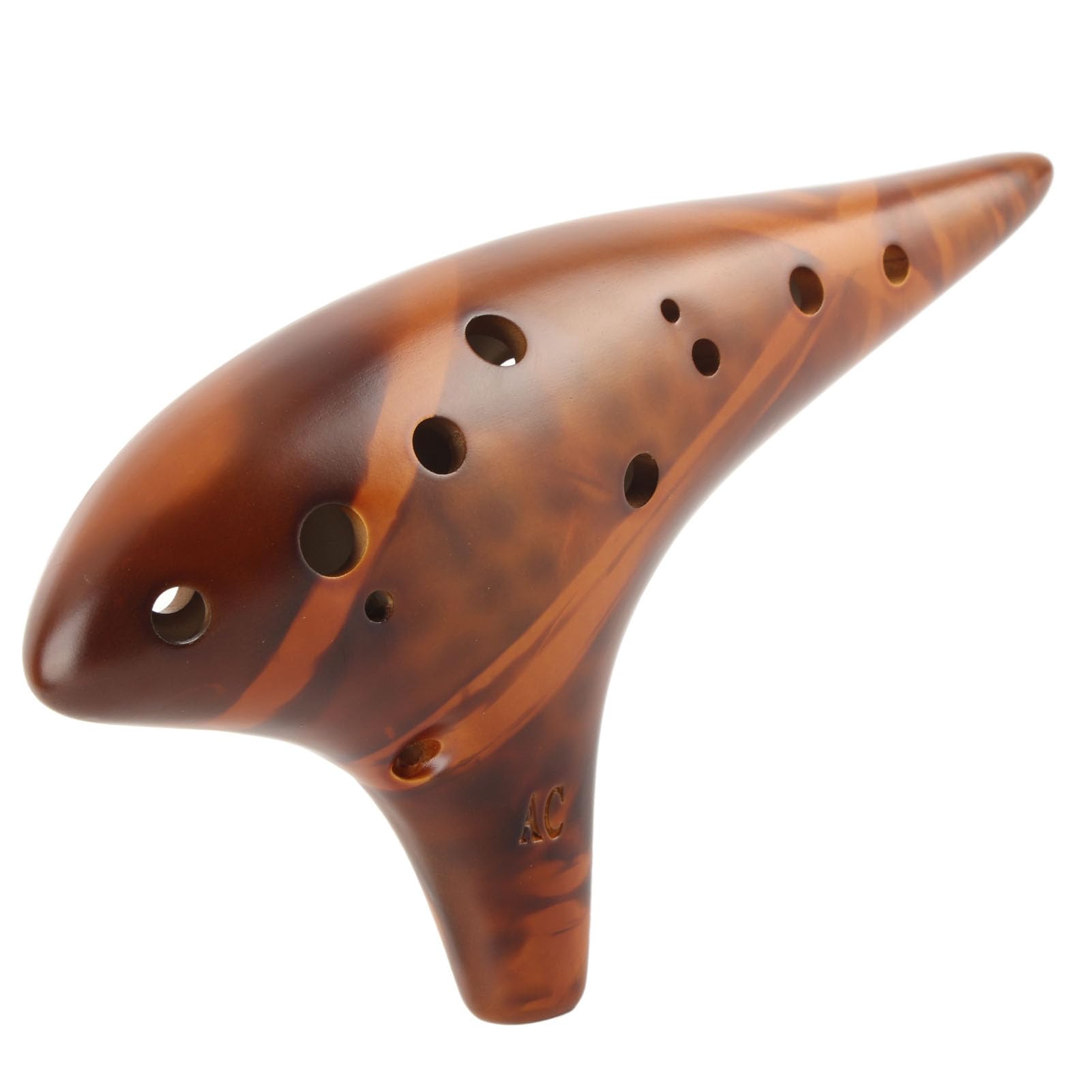 Pongnas Okarina, 12-Loch-Alt-C-Flöte, Blasinstrument für – Klangvolles und Leicht zu Erlernendes Musikspielzeug, Geschenk