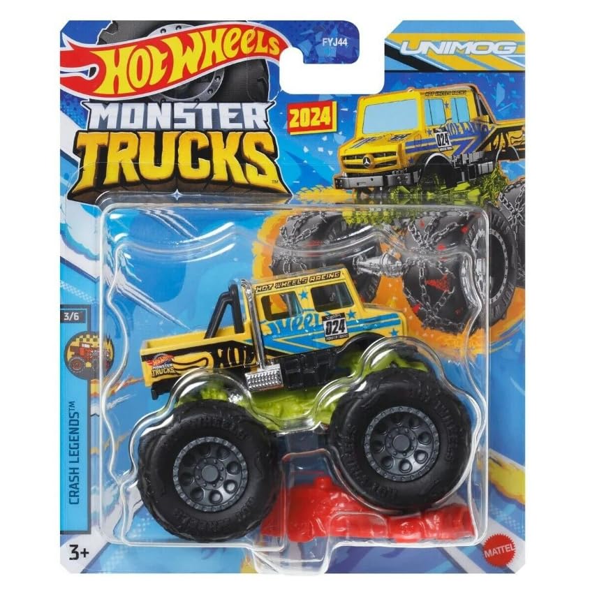 Hot Wheels Monster Trucks Unimog Crash Legends 3/6 2024 miniatura 1