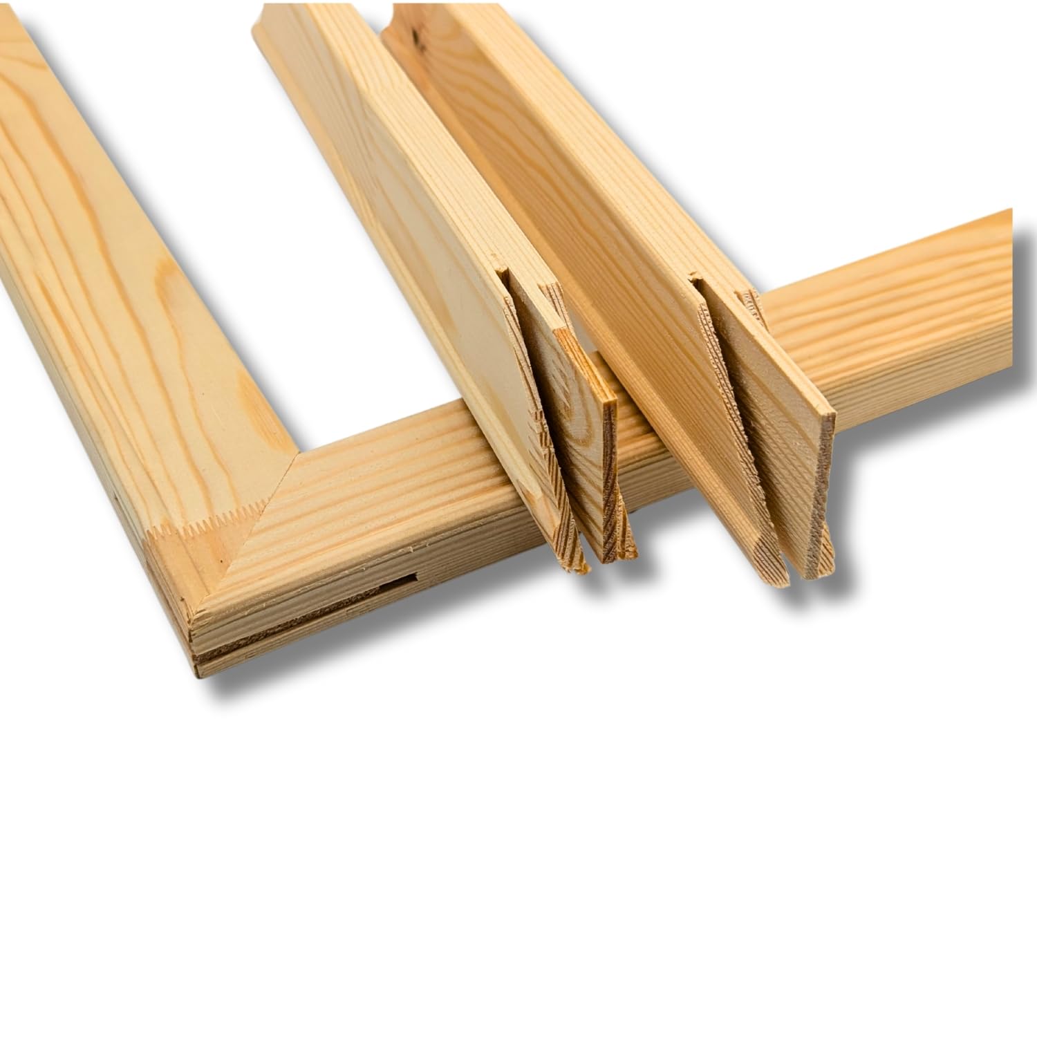 Keilrahmenleisten Set 18x45 Premium | 20cm x 25cm Deutsche Herstellung, Selbstmontage