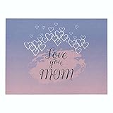 Platzsets Abwaschbar Purple Pink Heart Platzdeckchen Tischsets Abwaschbar Baumwolle Leinen Placemat Hitzebeständig Tischset Antifouling Tischuntersetzer 30x45cm 2 Pcs