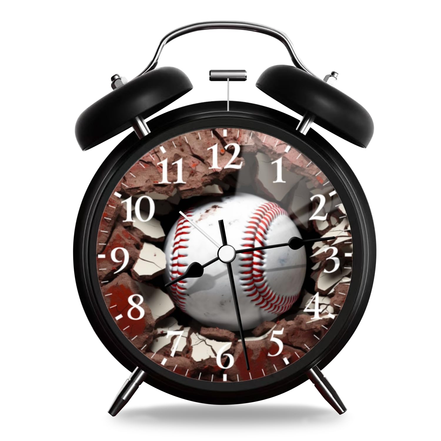 Amazon.co.jp: 目覚まし時計 アナログ 静音設計 耐衝撃 置き時計