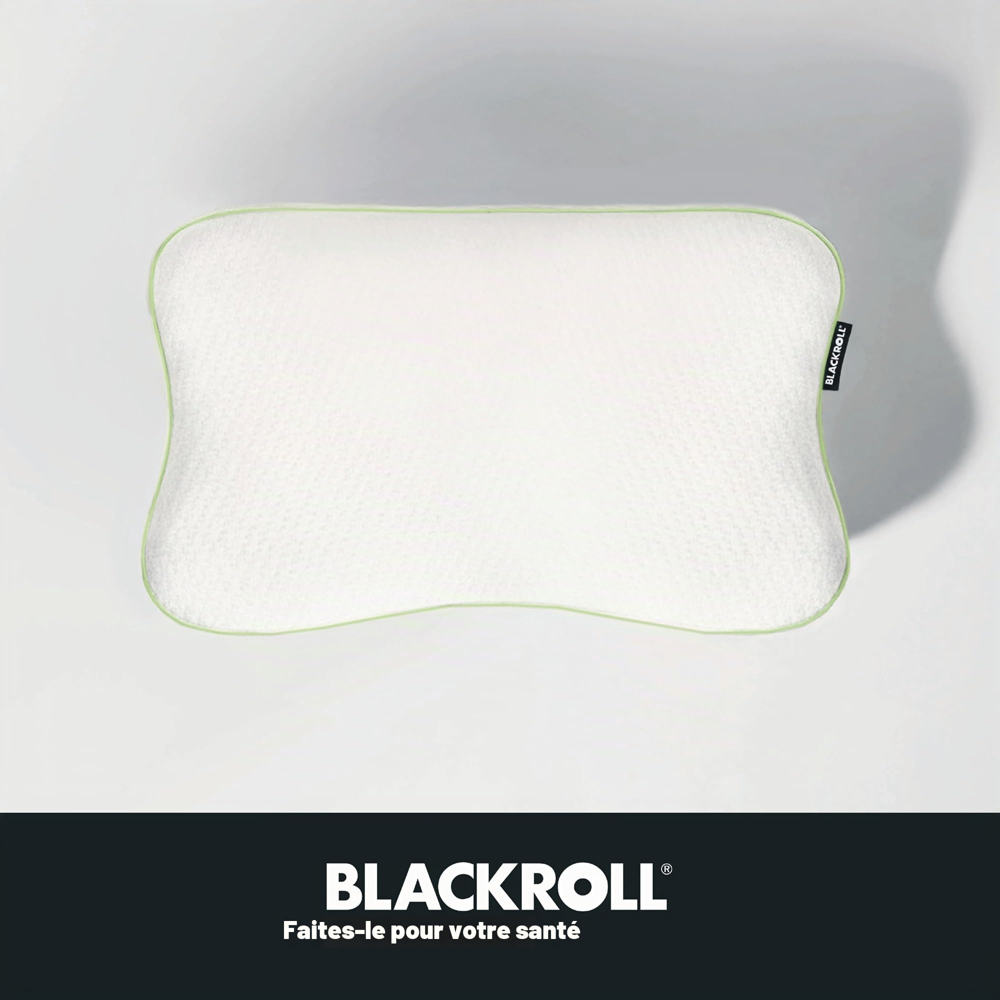 Blackroll® Recovery Pillow Plus (23,6x15,7 pouces) – Coussin cervical ergonomique réglable en hauteur (2,4–5,1 pouces) en mousse à mémoire de forme, pour dormeur sur le côté, sur le dos et sur le