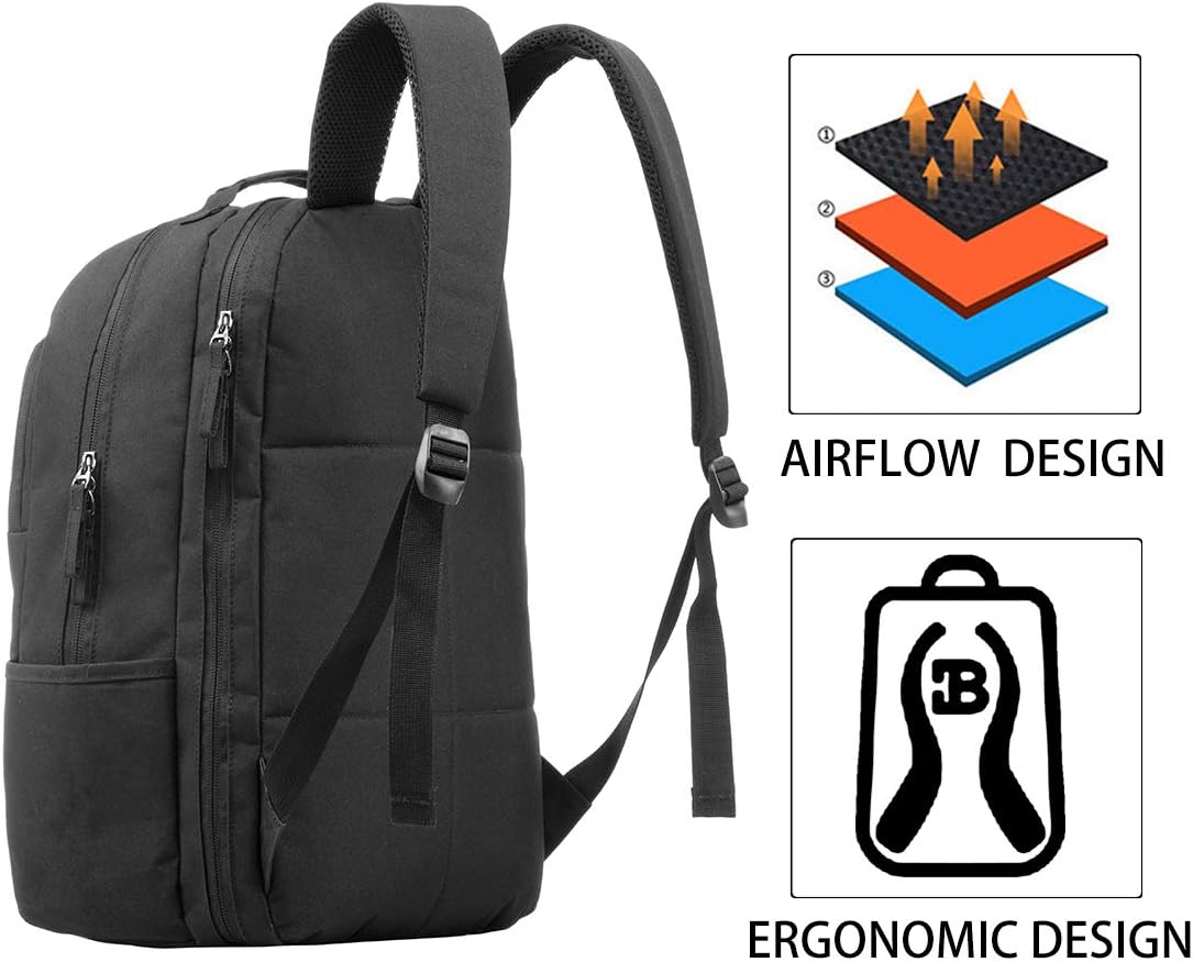 Crazy Deals Business Laptop Backpack, 15.6 inch College School Travel Women Men Computer Bag Black Flash Deals - 80% OFF Business Laptop Backpack, 15.6 inch College School Travel Women Men Computer Bag Black