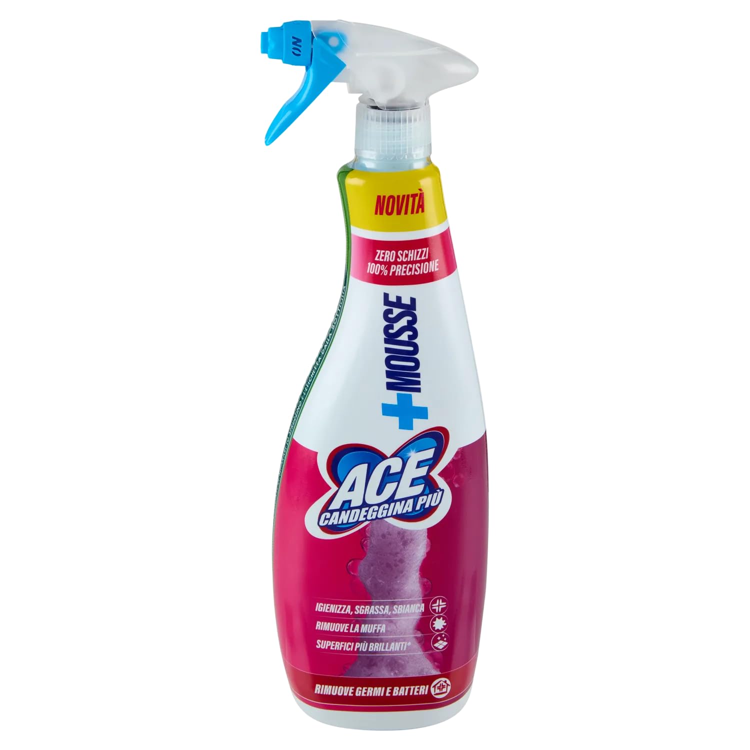 Candeggina Spray Igienizzante – 690 ml – Pulizia Profonda e Disinfezione kit con Spugna Brandizzata SPESA & RISPARMIO Inclusa – Variazioni 4/8/12 Pezzi (12)