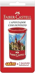 Apontador Substituível com Deposito, Faber-Castell, SM/123PLZF, Multicor
