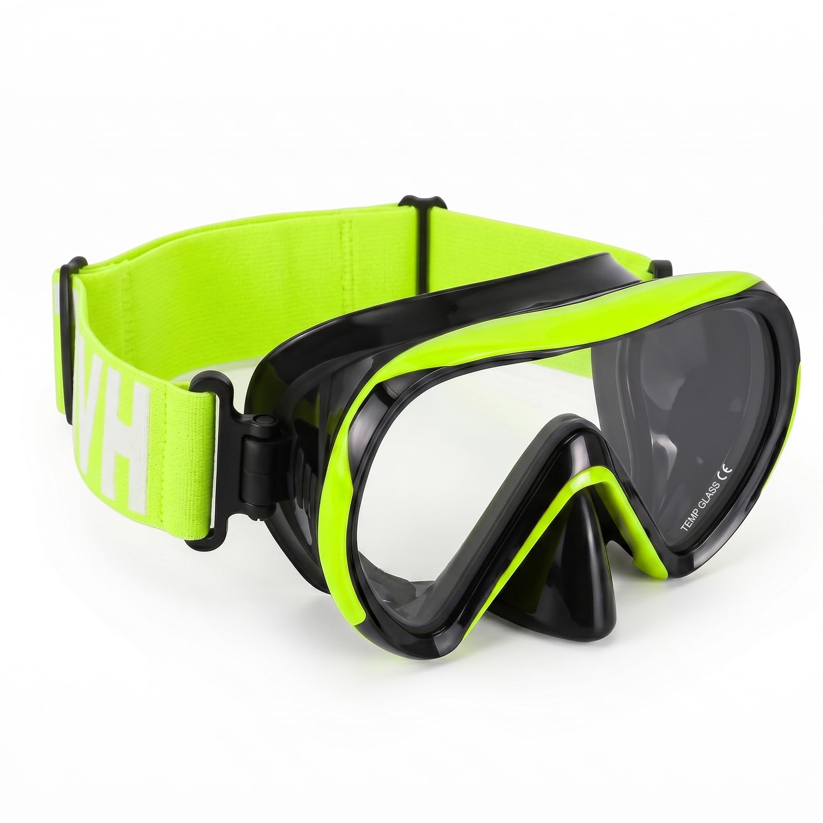 HIKOTEY Kinder Taucherbrille mit stoffband, Anti-Leck Schnorchelmaske Und elastischem Stoffband, Schnorchelmaske 180°Panorama HD Anti Nebel Anti-Leck Tauchmaske für 4-16 Jahre