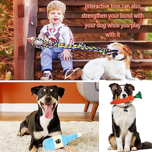 DIDUDE Jouets pour Chien,Ensemble Lot de 18 à Mâcher,durables Indestructible Grands,Moyens et Petits Jouet Chien Interactif,Jouets Mâcher D'entraînement des Dents Interactif - Image 4