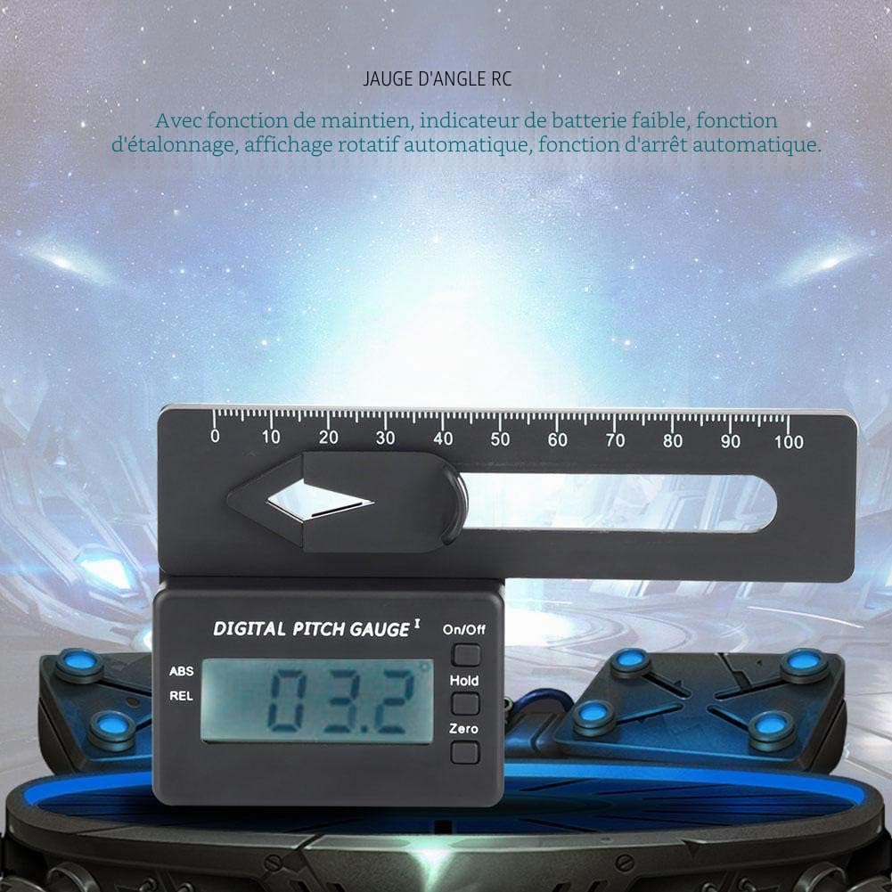 LCD Jauge Indicateur de pas numérique électronique pour RC modèle d'hélicoptère