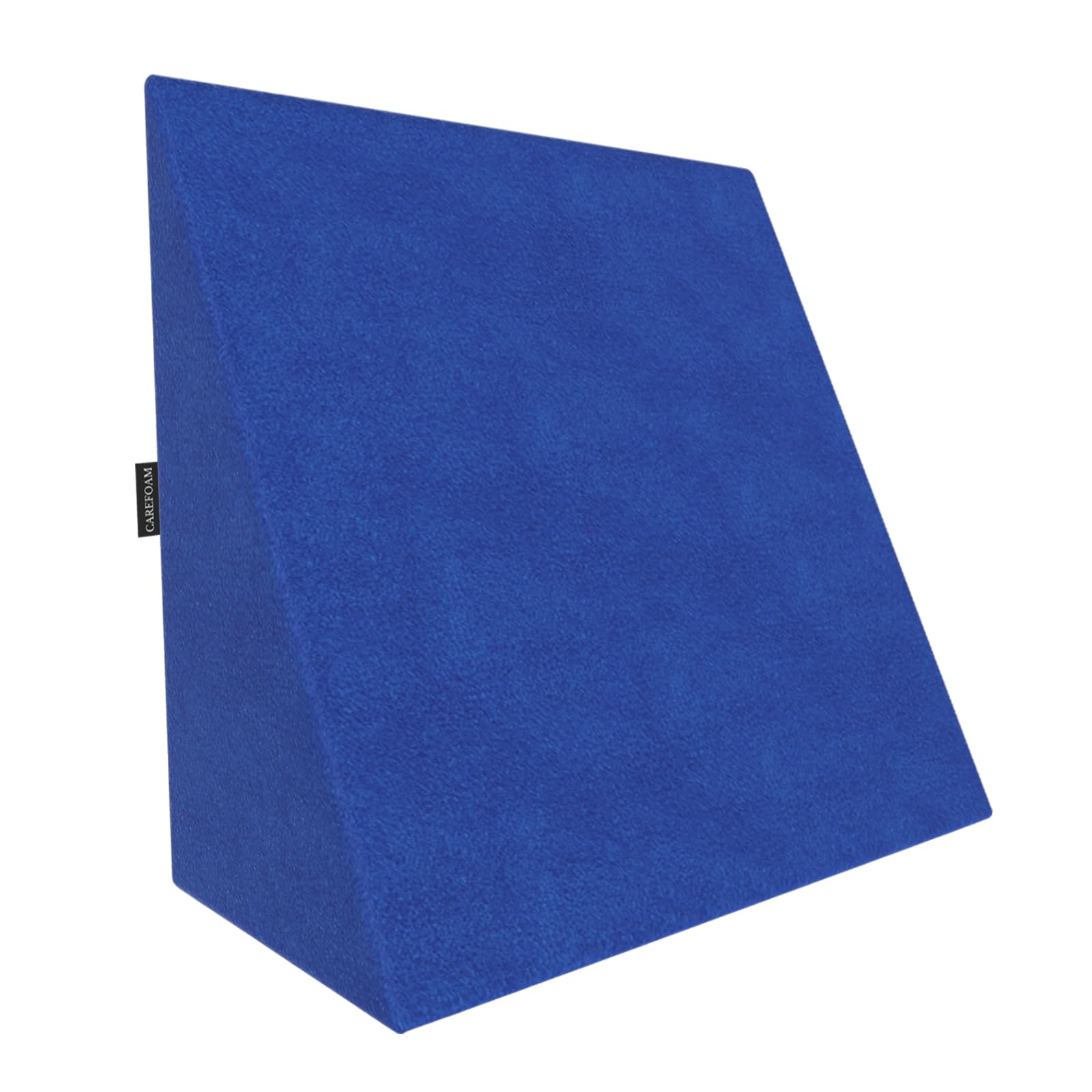 Orthopedic Wedge Pillow for Sleeping, Reading & Acid Reflux Relief | Premium Memory Foam Bed Cushion | Ideal for Back Support, Leg Elevation | 18 x 18 x 10 Inch | Blue Velvet-image-34