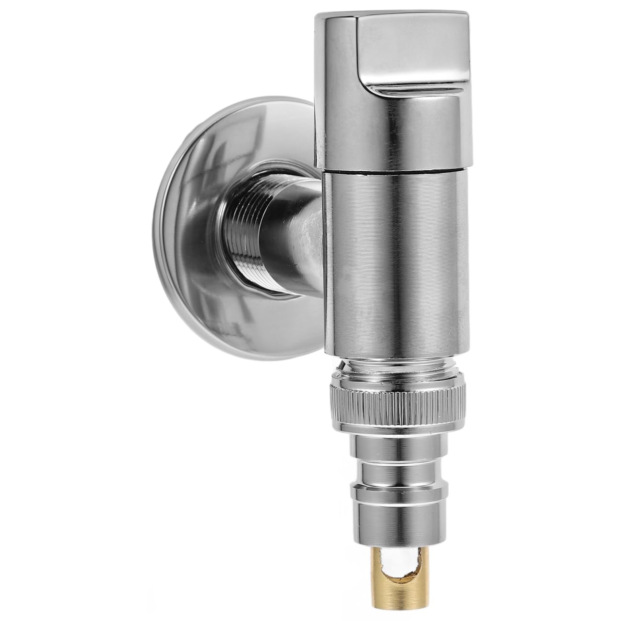 Stainless Steel Washing Machine Shut off Valve : Manual Washing Machine Turn Angle Valves For Faucets, 1/2 Inch Inlet and Outlet Pipe Diameter