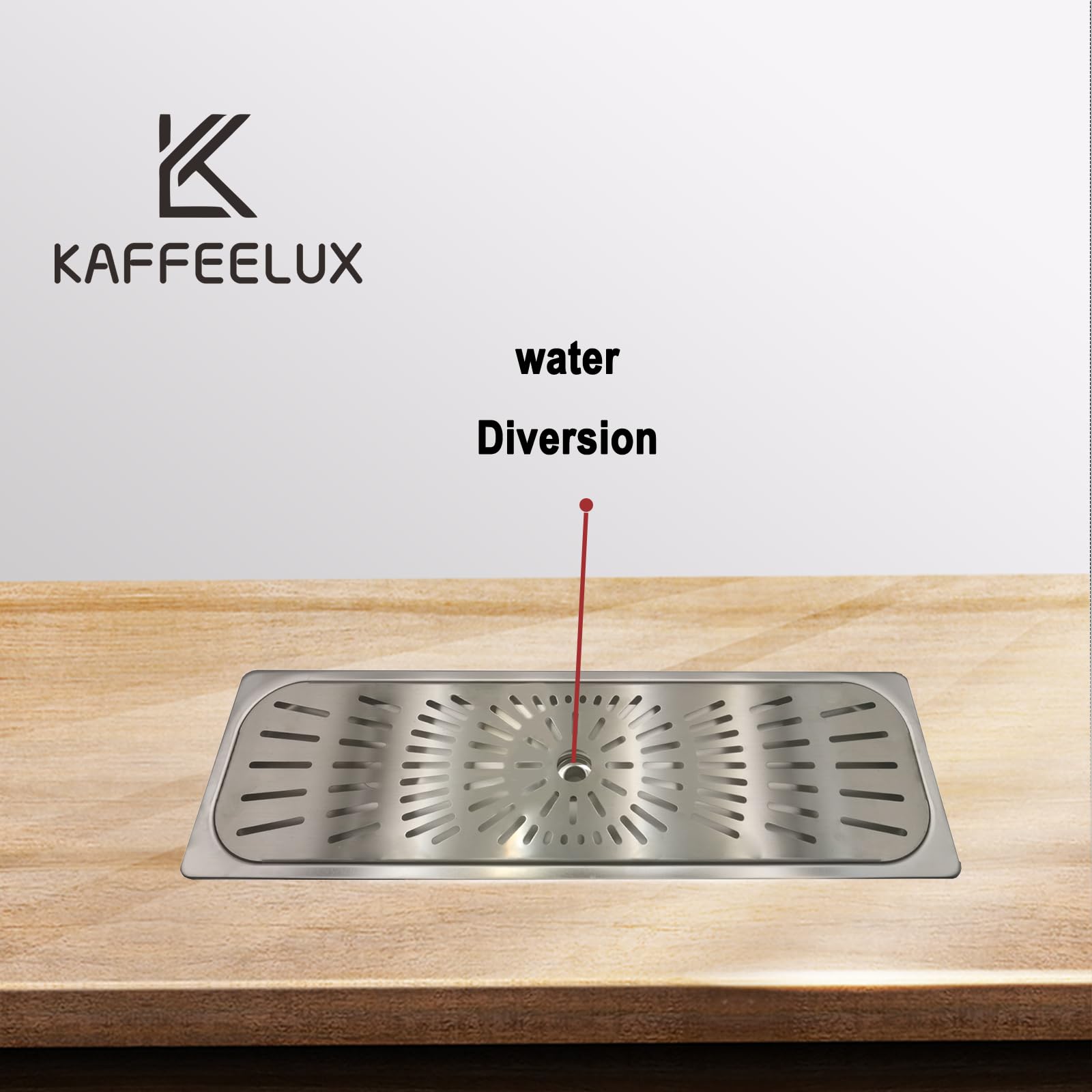 Abtropfschale aus Edelstahl – perfekt für Zuhause, Clubs, Bars, Cafés, Restaurants, Hotels oder gewerbliche Nutzung – leicht zu reinigen, kein Abtropfen erforderlich (16,3 x 53,1 cm)