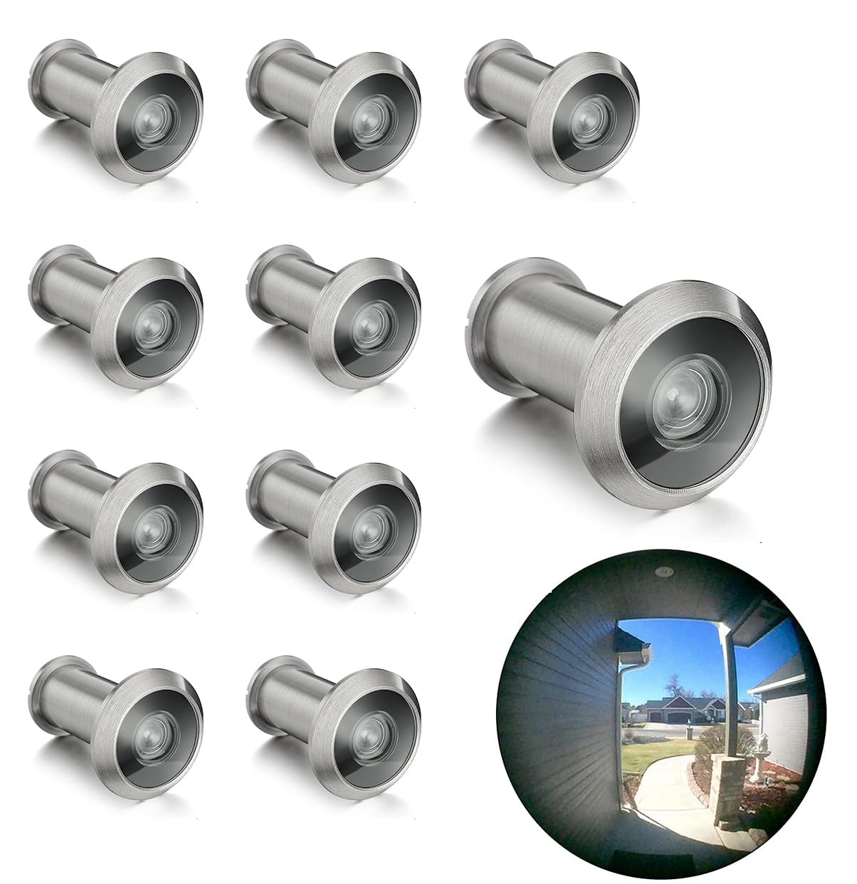 Togu TG1612–3016 ng-ab Messing UL aufgeführten 220-degree Türspion für 1–3/20,3 cm zu 2–1/15,2 cm Türen, antik bronze-Finish