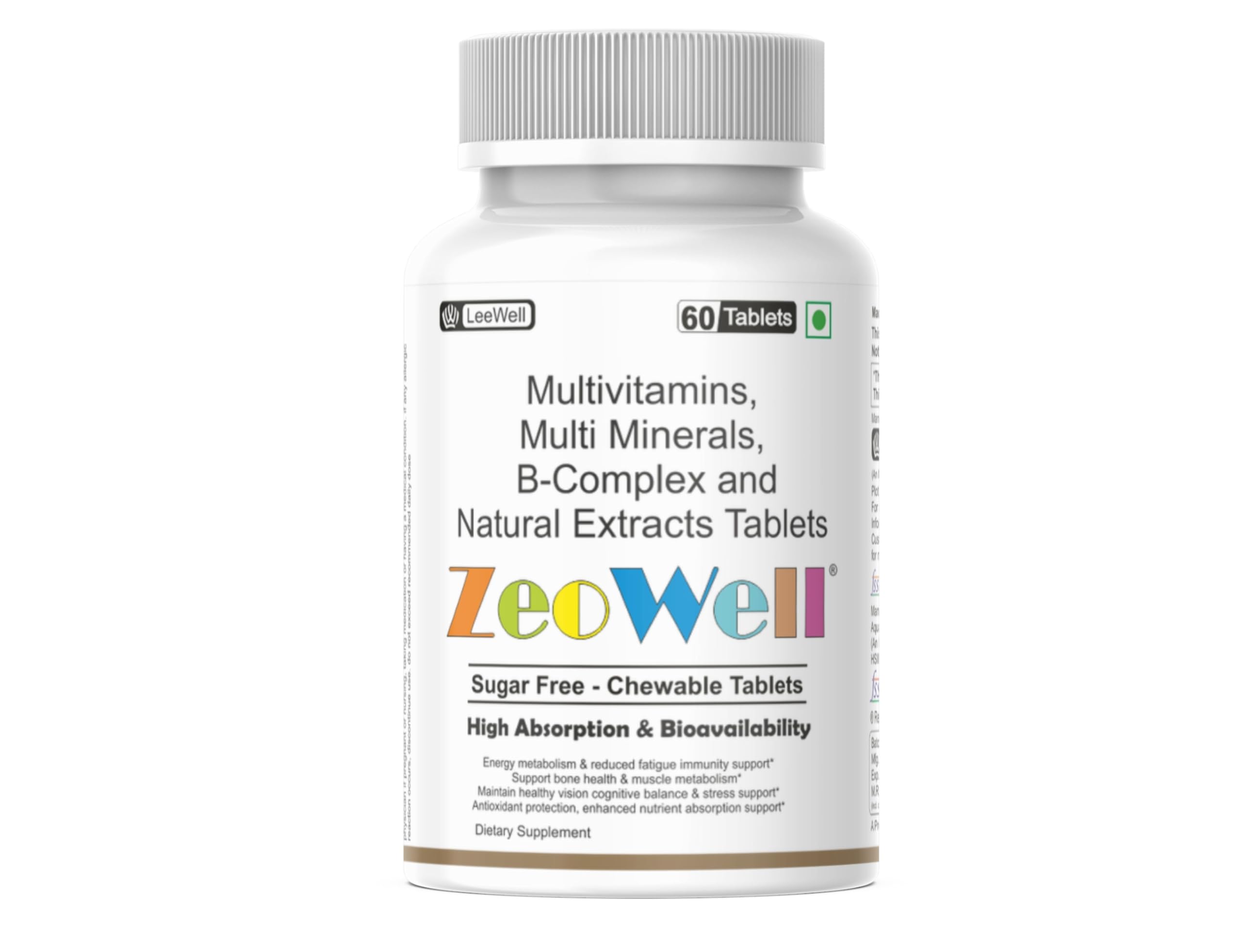 Chewable Multivitamin tablet | Energy, stamina, eye health Supplement | Sugar free - 60 Tablets-picture-20
