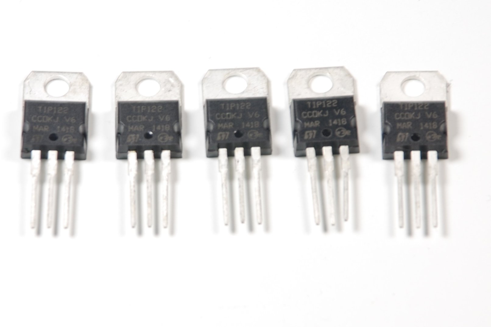 Darlington Transistor TIP 122, NPN,5A,100V, Set of 10