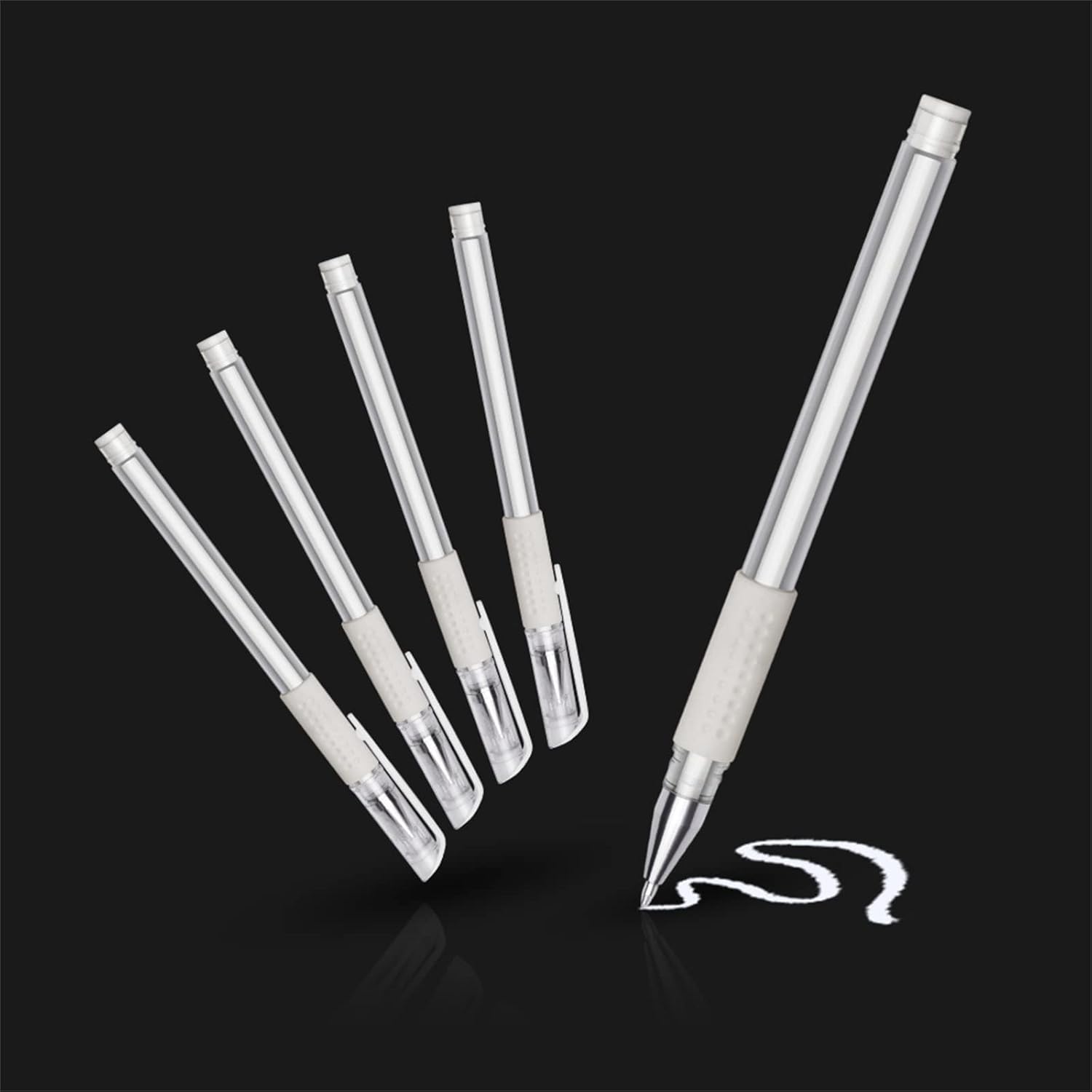 5pcs White Microblading Marker Pen Eyebrow Permanent Marker Pen for Permanent Makeup