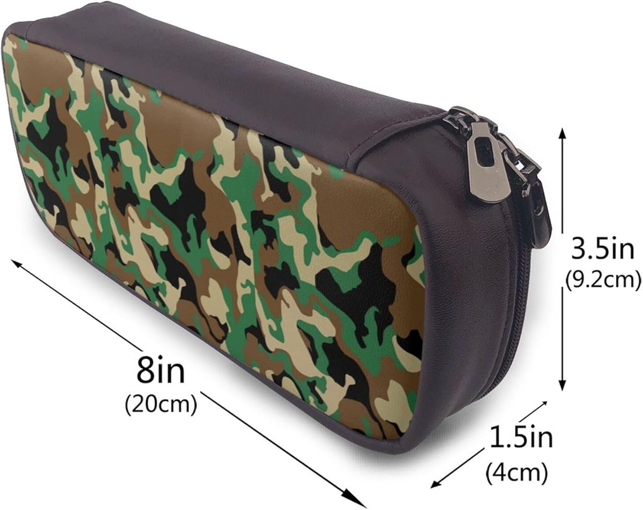 Amazon.co.jp: ペンケース 迷彩柄 軍緑色 カモフラージュ 筆箱 筆入れ