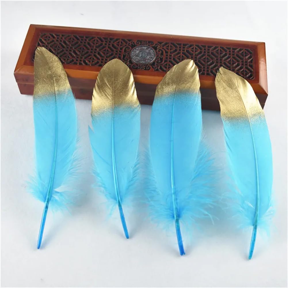 Natural Pheasant Feathers, Natural Goose Feathers Pack of 10 Multicolor 5-7 Inches for Wedding Crafts
