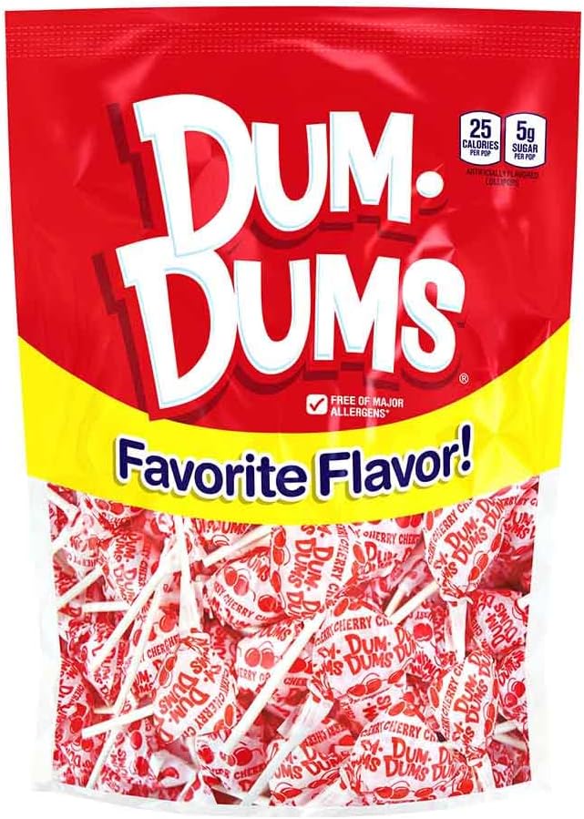 Dum Dums Lollipops Cherry Flavor 150 Ct Bag Grocery & Gourmet Food
