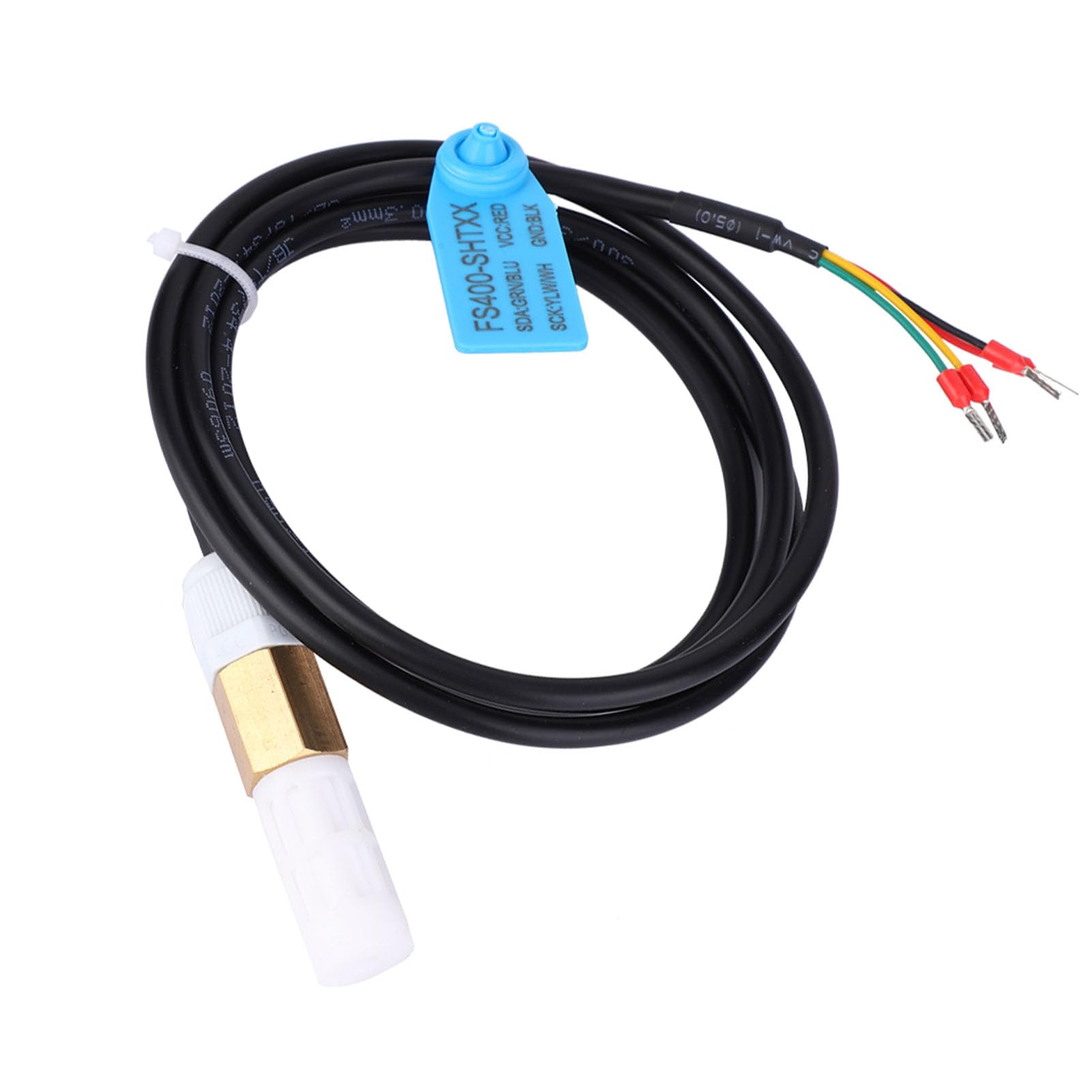 Sonda antipolvere Sensore di umidità digitale della temperatura del suolo FS400-SHT3X Uscita in acciaio inossidabile I2C con guscio in plastica e plastica()