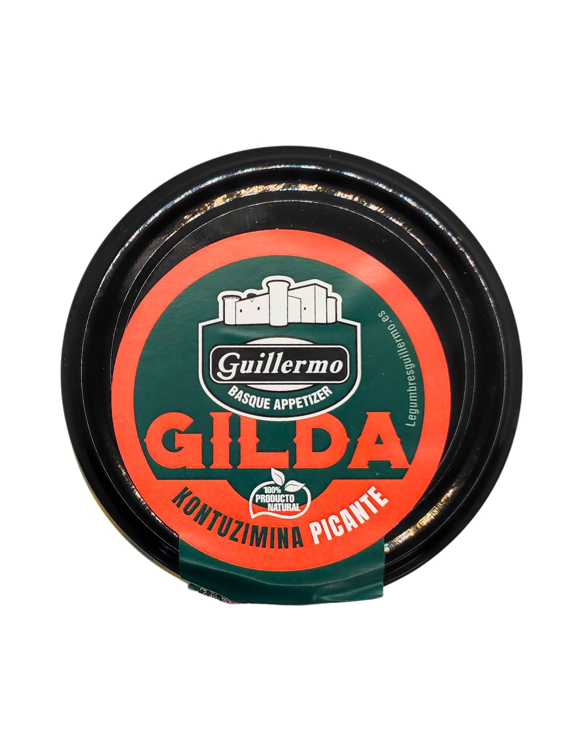 Guillermo | Gilda de Anchoa con Alegría Riojana - 650 g | Aperitivo Tradicional Vasco | Ideal para Pintxos y Tapas | Banderillas de anchoa con guindilla, alegría riojana y aceituna